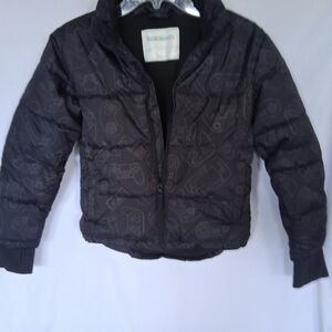 Kids Black Puffer Coat